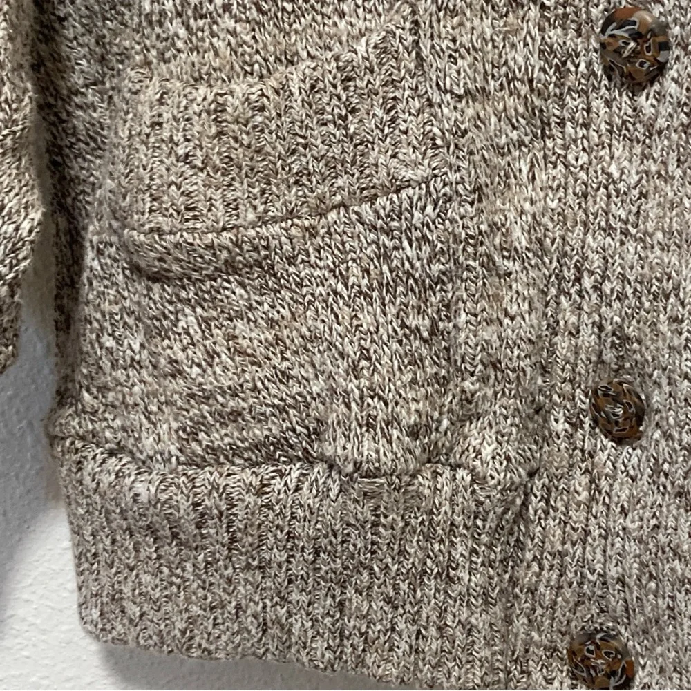 Willapa Bay Knits Women's Handmade Sweater Cardigan Button Front Pockets Beige S - Picture 5 of 16
